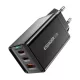 Essager 67W GaN Fali Töltő 2xUSB-C És USB-A Csatlakozó (ECTAC-KSB01-Z)