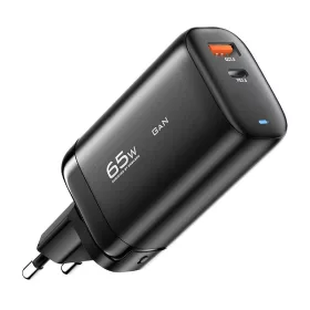 Essager 65W GaN USB-C És USB-A Fali Töltő (ECTAC-MYB01-Z)