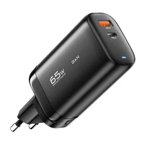 Essager 65W GaN USB-C És USB-A Fali Töltő (ECTAC-MYB01-Z)