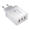 Essager 30W (Fehér) Fali Töltő 3xUSB Csatlakozó (ECTQC3-FBB02)