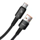 Essager 100W USB-A - USB-C Kábel, 0.5m, (Fekete) (EXC7A-CGB01-P)