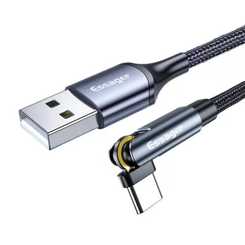 Essager 3in1 USB-C/Lightning/Micro Kábel, 15W, - 1m, (Szürke) (EXCCXT-WX0G)
