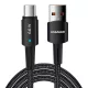 Essager 66W USB-A - USB-C Kábel, - 1m, (Fekete) (EXCT-CG01)