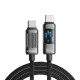 Essager 100W USB-C - USB-C Kábel, - 1m(EXCTL-LG0A-P)