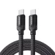 Essager 240W USB-C Kábel, - 1m, (Fekete) (EXCTT3-YS01-P)