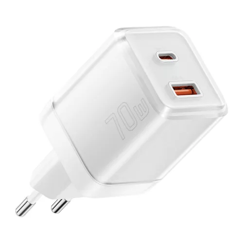 Essager 70W GaN USB-C És USB-A Fali Töltő (EZCT70-YQB02-Z)