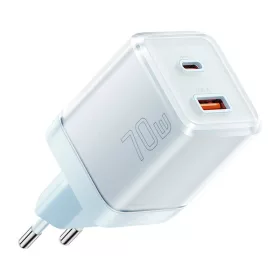   Essager 70W GaN USB-C És USB-A Fali Töltő (EZCT70-YQB03-Z)