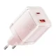 Essager 70W GaN USB-C És USB-A Fali Töltő (Rózsa) (EZCT70-YQB04-Z)
