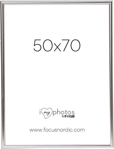 Focus Képkeret -  Can-Can Shiny Silver  (50x70)