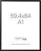 Focus Képkeret Soul - Fekete  (59,4x84) (A1)