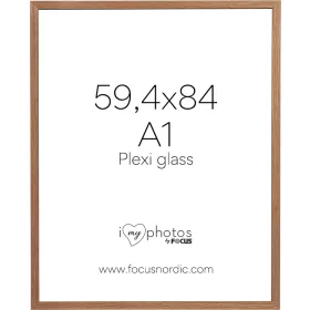 Focus Képkeret Soul - Tölgy furnér  (59,4x84) (A1) Plexi