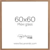 Focus Képkeret Soul - Tölgy furnér  (60x60) Plexi