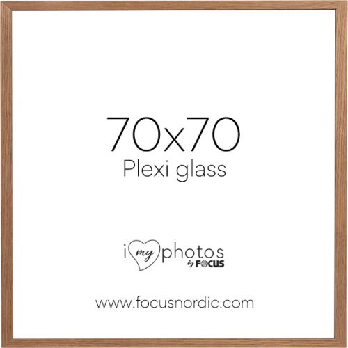 Focus Képkeret Soul Tölgy furnér  (70x70) Plexi