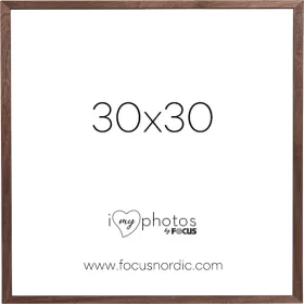 Focus Soul képkeret - diófa furnér  (30x30)