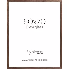 Focus Soul képkeret - diófa furnér  (50x70) plexi
