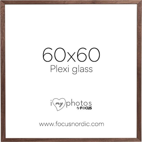 Focus Soul képkeret - diófa furnér  (60x60) plexi