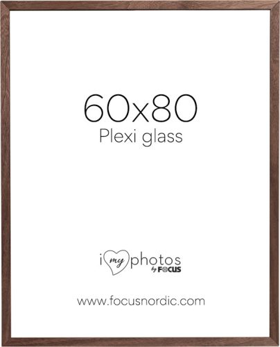 Focus Soul képkeret - diófa furnér  (60x80) plexi