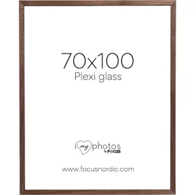 Focus Soul képkeret - diófa furnér  (70x100) plexi