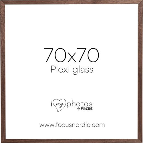 Focus Soul képkeret - diófa furnér  (70x70) plexi