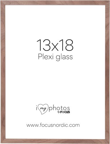 Focus Képkeret Soul diófa furnér  (13x18) plexi