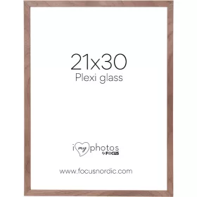 Focus Képkeret Soul diófa furnér  (21x30) plexi
