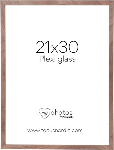 Focus Képkeret Soul diófa furnér  (21x30) plexi