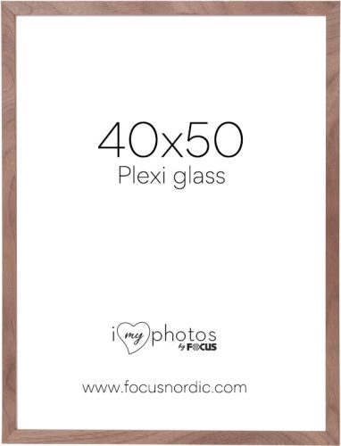 Focus Soul képkeret - diófa furnér  (40x50) plexi