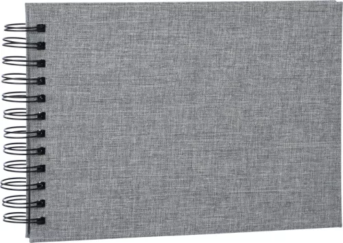 Focus Essence Wire-O spirál fotóalbum 23x17cm (20db fekete lap) - szürke