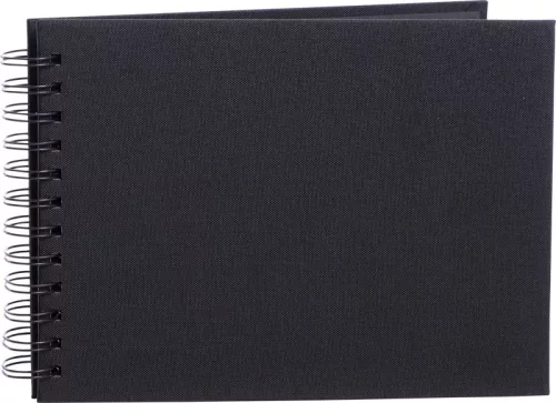 Focus Essence Wire-O spirál fotóalbum 23x17cm (20db fekete lap) - fekete