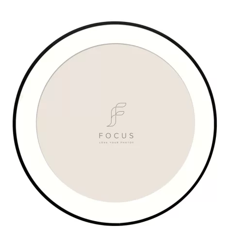 Focus Aster Round köralakú alumínium képkeret 46,6cm (pp 40cm) - fekete
