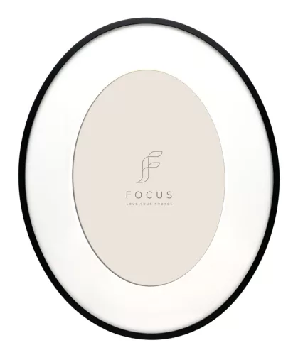 Focus Aster Oval alumínium képkeret 24,6x30,6cm (pp 18x24cm) - fekete
