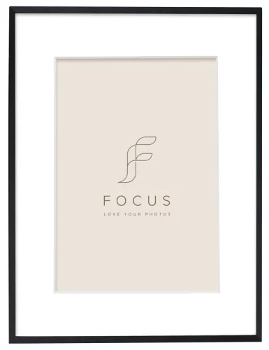 Focus Aster alumínium képkeret 40x50cm (pp 30x40cm) - fekete