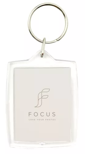 Focus Akril kulcstartó képkeret 3,5x4,5cm - átlátszó