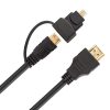 Feelworld 2in1micro HDMI / Mini HDMI Kábel - Fekete