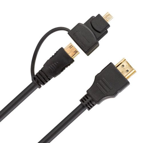 Feelworld 2in1micro HDMI / Mini HDMI Kábel - Fekete