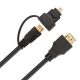 Feelworld 2in1micro HDMI / Mini HDMI Kábel - Fekete