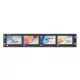 SEETEC Q41 quad 4x5″, 2RU rackbe építhető monitor