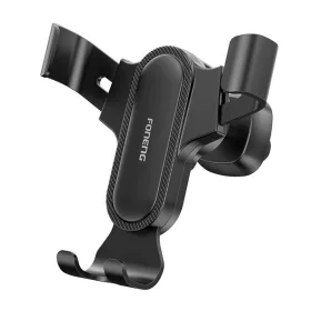   Foneng Gravity Autós Telefontartó Hűtőrácsra, (Fekete) (CP100-Black)
