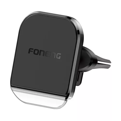 Foneng Mágneses Autós Telefontartó Szellőzőrácsra (Fekete) (CP106)