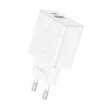 Foneng 20W USB-C És USB-A Hálózati Töltőfej (Fehér) (EU42-Single)