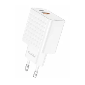   Foneng 20W USB-C És USB-A Hálózati Töltőfej (Fehér) (EU42-Single)