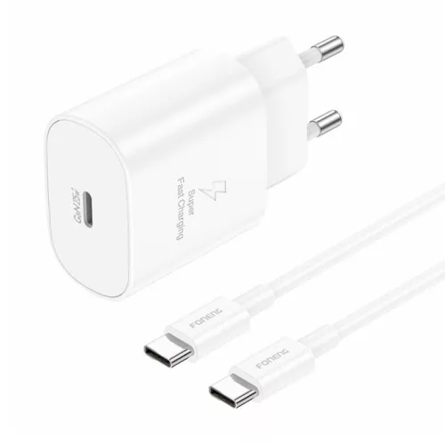 Foneng 25W USB-C Hálózati Töltőfej És Kábel (EU51-C-C)