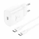 Foneng 25W USB-C Hálózati Töltőfej És Kábel (EU51-C-C)