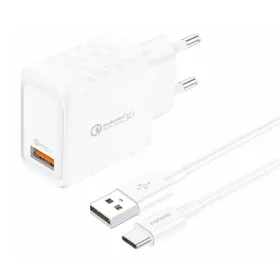 Foneng 3A USB Hálózati Töltő /USB-C Kábel(EU54-Type-C)
