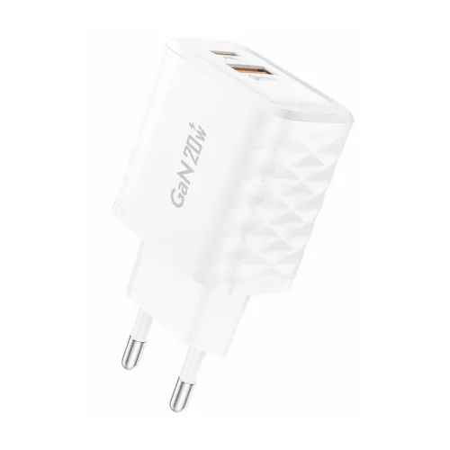 Foneng 20W USB-A És USB-C Gyorstöltő (Fehér) (EU56-Single)