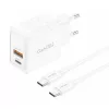 Foneng 20W USB-A És USB-C Hálózati Töltő (Fehér) Kábellel (EU56-Type-C-to-Type)