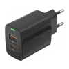 Foneng USB-C Dual Portos Hálózati Töltő (EU66 C-C/black)