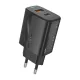 Foneng 20W PD Gyorstöltő USB-A És /USB-C Csatlakozó (Fekete) (EU66 single/black)