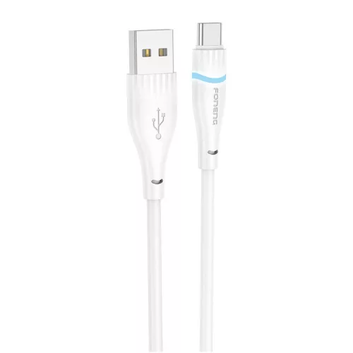Foneng USB-A - USB-C Kábel, 3A, 1.2m, (Fehér) (X101 Type-C)