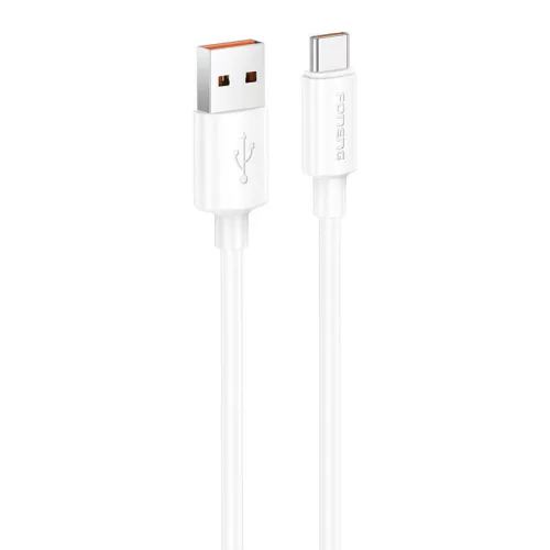 Foneng USB-A - USB-C Kábel, 3A, - 1m, (Fehér) (X108 Type-C)